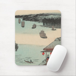 Kanagawa, Japan: Vintage Ukiyo-e Woodblock Print Mousepad