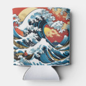 Kanagawa Japanisch Die große Welle Dosenkühler (Rückseite)