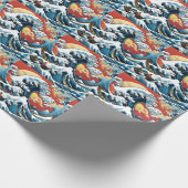 Kanagawa Japanisch Die große Welle Geschenkpapier (Ecke)