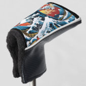 Kanagawa Japanisch Die große Welle Golf Headcover (3/4 Vorderseite)