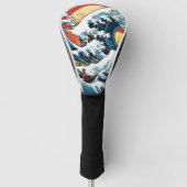Kanagawa Japanisch Die große Welle Golf Headcover (Vorderseite)