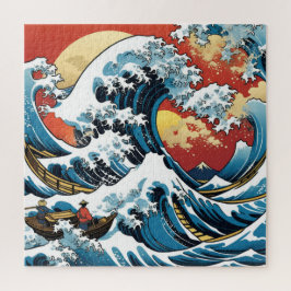 Kanagawa Japanisch Die große Welle Puzzle