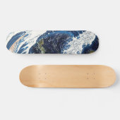 Kanagawa Waves, japanisches Kunstmuster Skateboard (Horizontal)