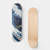 Kanagawa Waves, japanisches Kunstmuster Skateboard (Vorderseite)