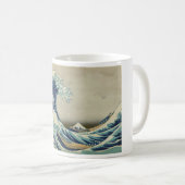 Kanagawa-Welle durch Katsushika Hokusai Kaffeetasse (VorderseiteRechts)