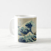 Kanagawa-Welle durch Katsushika Hokusai Kaffeetasse (Vorderseite Links)