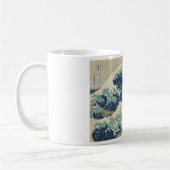 Kanagawa-Welle durch Katsushika Hokusai Kaffeetasse (Links)