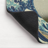 Kanagawa-Welle durch Katsushika Hokusai Mousepad (Ecke)