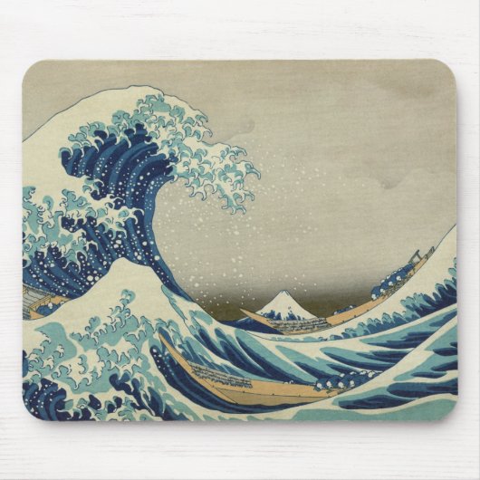 Kanagawa-Welle durch Katsushika Hokusai Mousepad (Vorne)