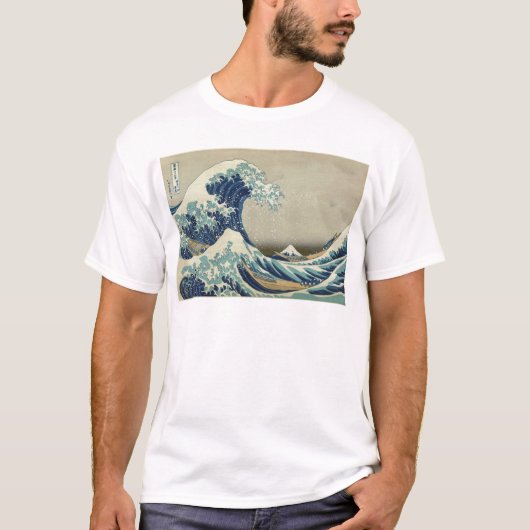 Kanagawa-Welle durch Katsushika Hokusai T-Shirt (Vorderseite)