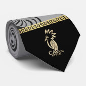 Kanak-Bodenkrawatte. Grau entwertet. Krawatte (Gerollt)