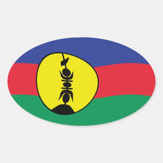 Kanak People Flag Sticker (Vorderseite)