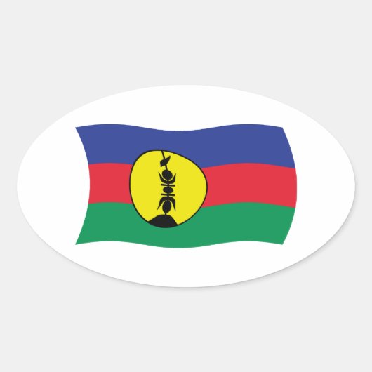 Kanak People Flag Sticker (Vorderseite)