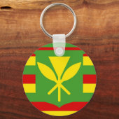 Kanaka Maoli ethnische Flagge Native Hawaii Schlüsselanhänger (Vorderseite)