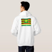 Kanaka Maoli Flag Hoodie (Schwarz voll)