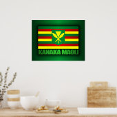 Kanaka Maoli Flag Poster (Küche)