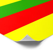 Kanaka Maoli Flag Poster (Ecke)