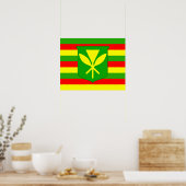 Kanaka Maoli Flag Poster (Küche)