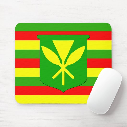 Kanaka Maoli Flagge Mousepad (Mit Mouse)