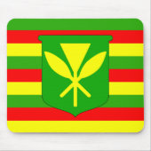 Kanaka Maoli Flagge Mousepad (Vorne)