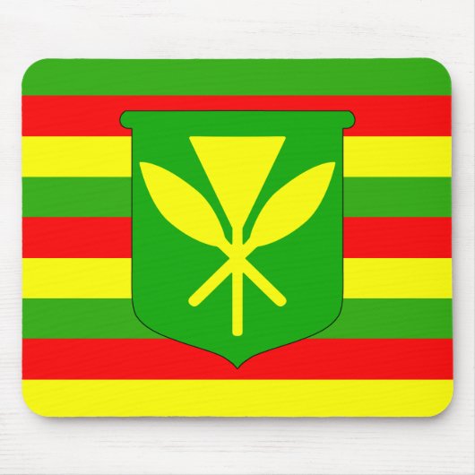 Kanaka Maoli Flagge Mousepad (Vorne)