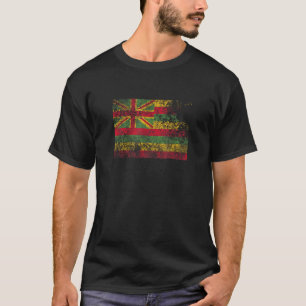 Kanaka Maoli Hawaii Fahne hat Vintages Design gest T-Shirt