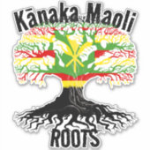 Kānaka Maoli ROOTS Aufkleber (Vorderseite)