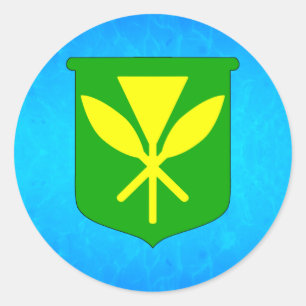 Kanaka Maoli Runder Aufkleber