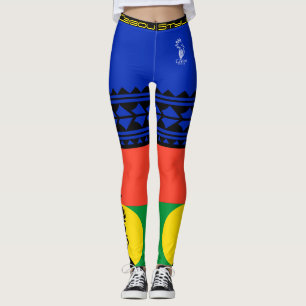 Kanaken-Flagge-Leggings. Cagou-Stil. Leggings