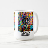 Kanaky street Art, Neukaledonien, Stadtkunst Kaffeetasse (VorderseiteRechts)