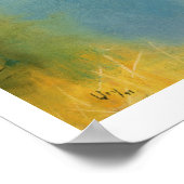 Kanal, 1897 (Pastellfarben auf der Leinwand) Poster (Ecke)