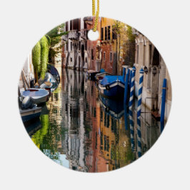 Kanal am Morgen Keramikornament