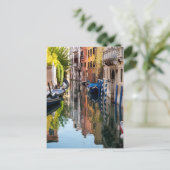 Kanal am Morgen Postkarte (Stehend Vorderseite)