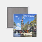 Kanal Amsterdam Kühlschrankmagnet von Velvet Escap (Vorderseite/Rückseite)