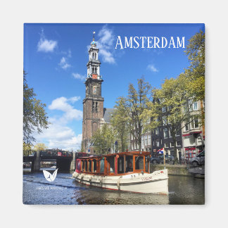 Kanal Amsterdam Kühlschrankmagnet von Velvet Escap