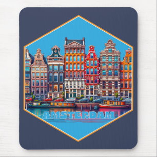 Kanal Amsterdam Niederlande Europa Mousepad