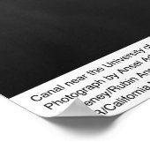 Kanal bei UC Davis, 1966 Poster (Ecke)