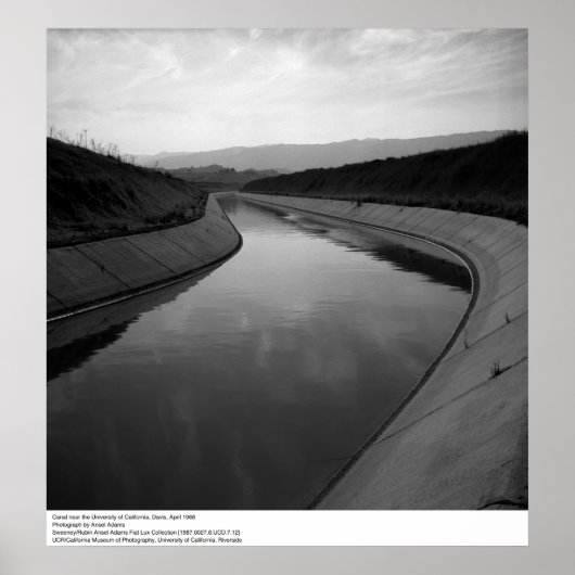Kanal bei UC Davis, 1966 Poster (Vorne)
