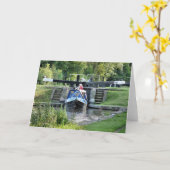 KANAL-BOOTE KARTE (Gelbe Blume)