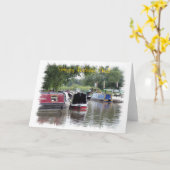 KANAL-BOOTE KARTE (Gelbe Blume)