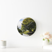 Kanal-Boote Runde Wanduhr (Zuhause)