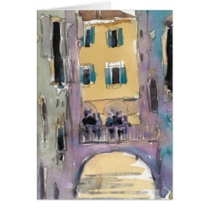 Kanal-Brücken-Ansicht der Bestimmungsort- Venedig