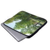 Kanal - Bute Park, Cardiff Laptopschutzhülle (Vorne Knopf)