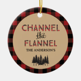 Kanal Das Flannel Weihnachtsgeschmuck Foto Keramik Ornament