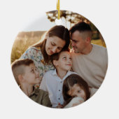 Kanal Das Flannel Weihnachtsgeschmuck Foto Keramik Ornament (Hinten)