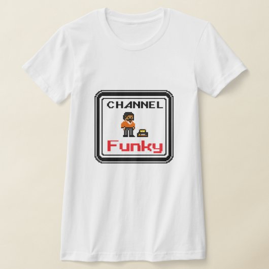 Kanal Funky- Pixel Art T-Shirt (Ablage )