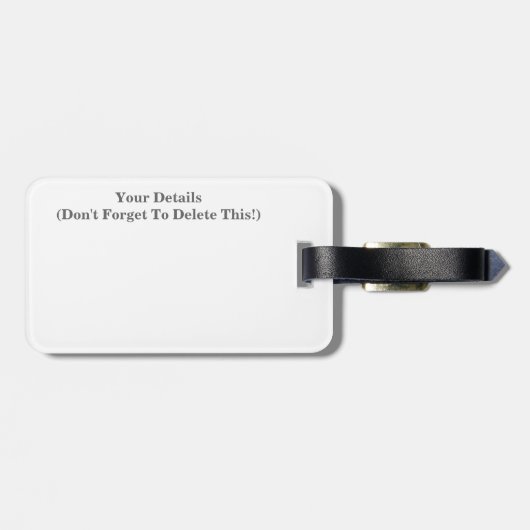 KANAL GEPÄCKANHÄNGER (Rückseite horizontal)