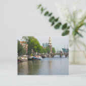 Kanal im Zentrum von Amsterdam Postkarte (Stehend Vorderseite)