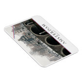 Kanal in Amsterdam im Winter Magnet (Rechte Seite)