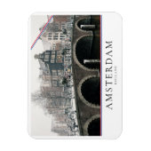 Kanal in Amsterdam im Winter Magnet (Vertikal)